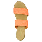 Paisley Stretch Raffia Espadrille Wedge