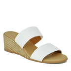 Paisley Stretch Raffia Espadrille Wedge