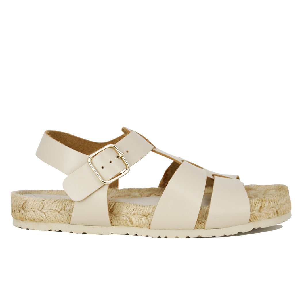 Pickle Leather Espadrille Footbed Sandal