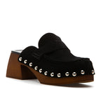Pierre Suede Wood Clog