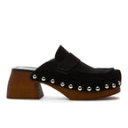 Pierre Suede Wood Clog
