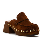 Pierre Suede Wood Clog