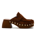 Pierre Suede Wood Clog