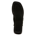 Posey Suede Wood Heel Thong