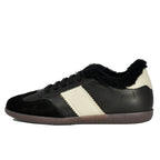 Quartz Shearling Leather Lace Up Sneaker