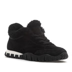 Qutie Suede Fur Lace Up Sneaker