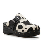 Savett Cow Wood Clog