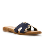 Selena Suede Flat Slide