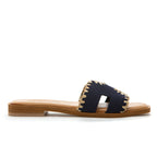 Selena Suede Flat Slide