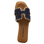 Selena Suede Flat Slide