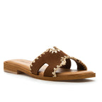 Selena Suede Flat Slide