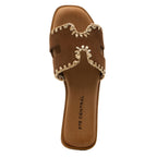Selena Suede Flat Slide