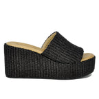 Sienna Raffia Wedge Slide