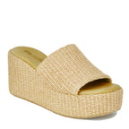 Sienna Raffia Wedge Slide