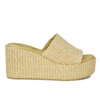Sienna Raffia Wedge Slide