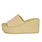 Sienna Raffia Wedge Slide