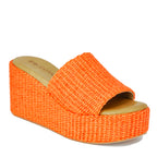 Sienna Raffia Wedge Slide