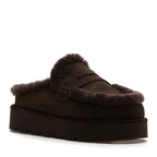 Siria Suede Fur Platform Mule