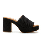 Skattebo Raffia Heel Platform Slide