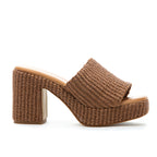 Skattebo Raffia Heel Platform Slide