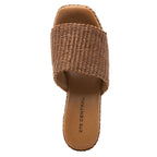 Skattebo Raffia Heel Platform Slide
