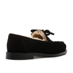 Steph Suede Fur Flat