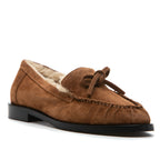 Steph Suede Fur Flat