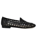 Stevie Woven Leather Flat