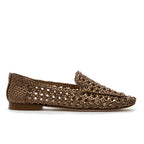 Stevie Woven Leather Flat