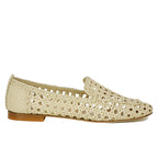 Stevie Woven Leather Flat