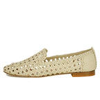Stevie Woven Leather Flat