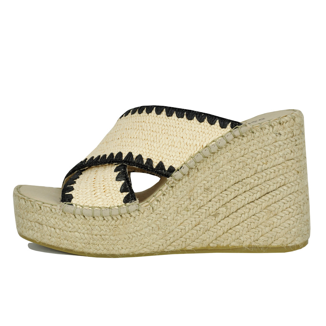 Viola Raffia Espadrille Wedge