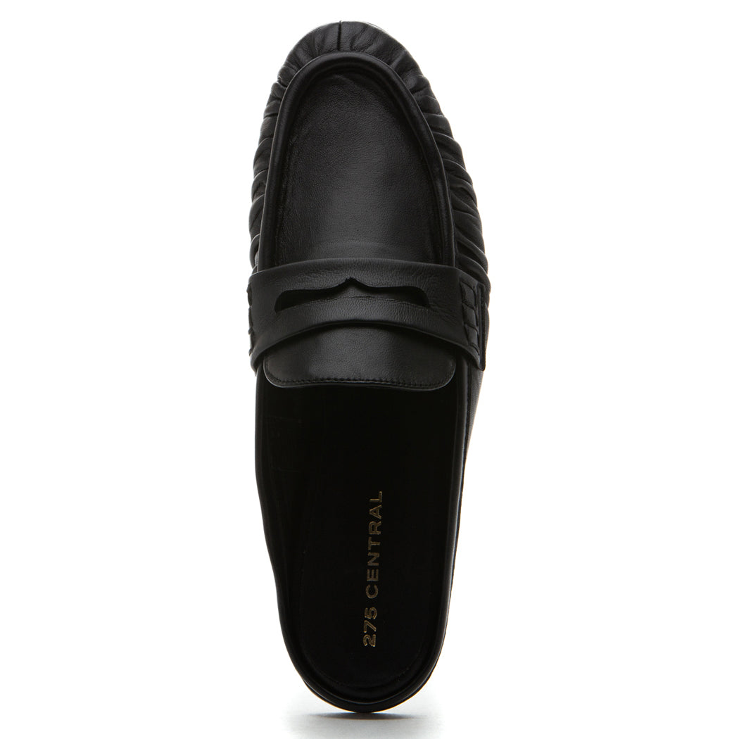Vivien Leather Flat Mule – Footnotes