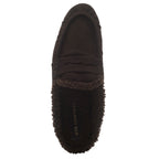 Vivien-Fur Suede Shearling Flat Mule