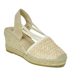 Von Closed Raffia Wedge Espadrille