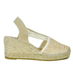 Von Closed Raffia Wedge Espadrille