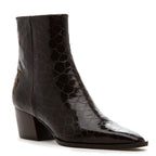 Zev-Croc Croco Block Heel Boot