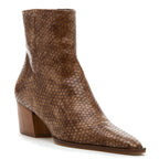 Zev Snake Block Heel Boot