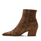 Zev Snake Block Heel Boot