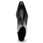 Zev Leather Block Heel Boot