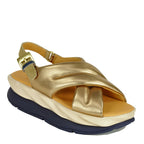 Mellow-Moa Leather Criss Cross Sandal