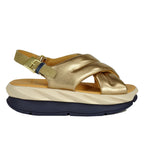 Mellow-Moa Leather Criss Cross Sandal