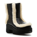Plia-Fero Leather Shearling Boot
