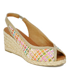 Audrey Multicolor Material Wedge Sling