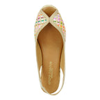 Audrey Multicolor Material Wedge Sling