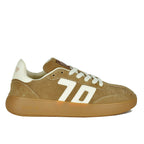 Brooklyn-225 Tobacco Suede Platform Sneaker