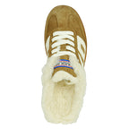 Easter-F1210 Fur Suede Sneaker Mule