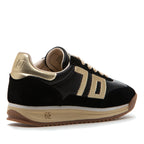 Jogger-N019 Black Gold Tie Sneaker