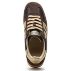Jogger-N217 Coffee Gold Tie Sneaker