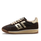 Jogger-N217 Coffee Gold Tie Sneaker